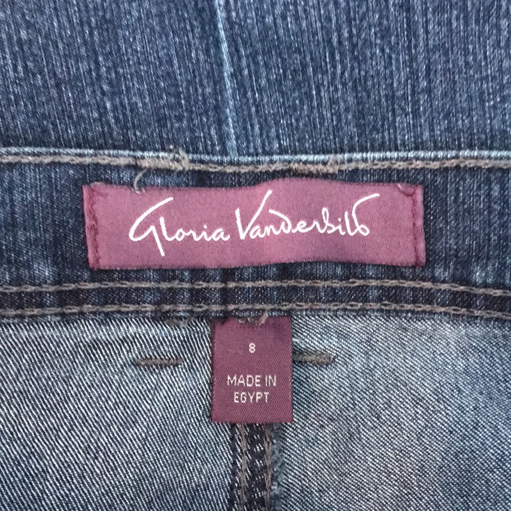 Gloria Vanderbilt jeans, blue, Amanda pocket flaps, size 8 average - Picture 4 of 6